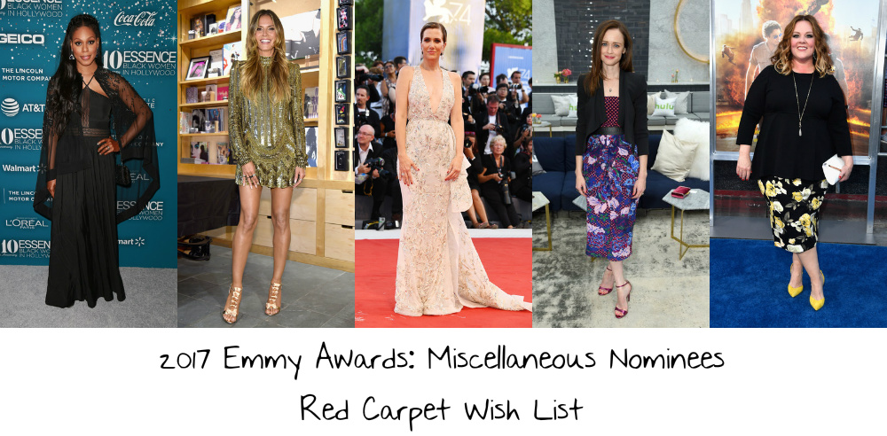 2017 Emmy Awards: Miscellaneous Nominee Red Carpet Wish List