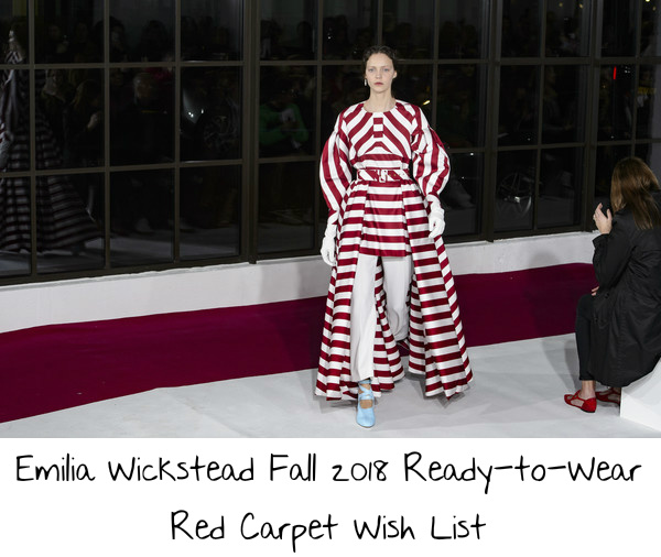 Emilia Wickstead Fall 2018 Ready-to-Wear Red Carpet Wish List