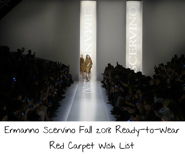 Ermanno Scervino Fall 2018 Ready-to-Wear Red Carpet Wish List